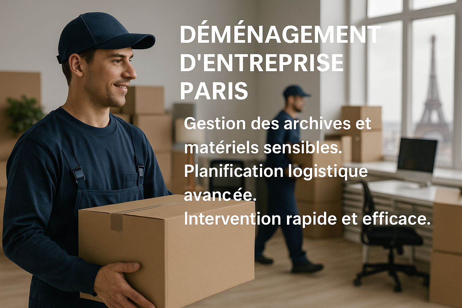 Déménagement d’entreprise efficace à Paris